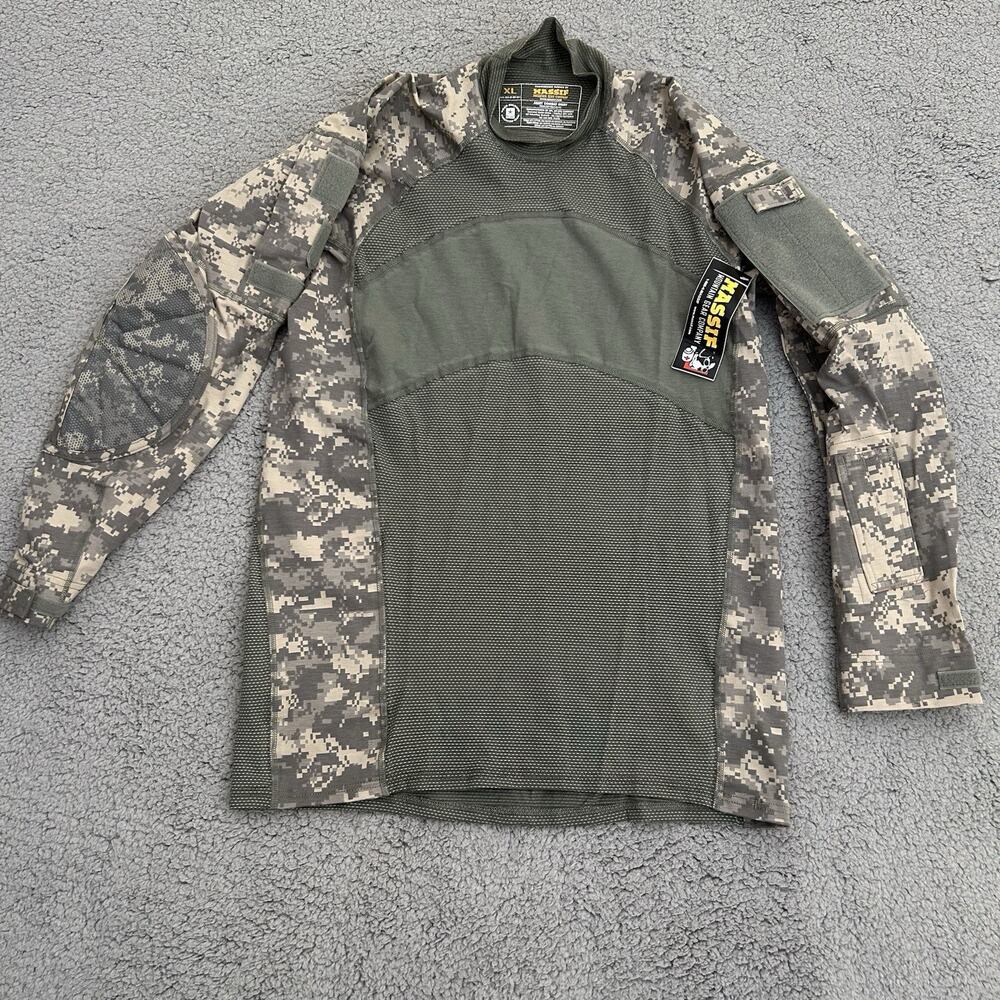 Massif US Military Army Combat Shirt Flame Res. Mens XL Camo Long Sleeve NWT - Picture 1 of 10